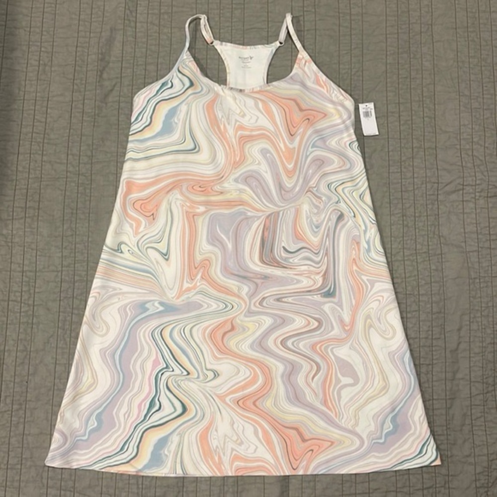 Swirl Pattern Sleeveless Dress